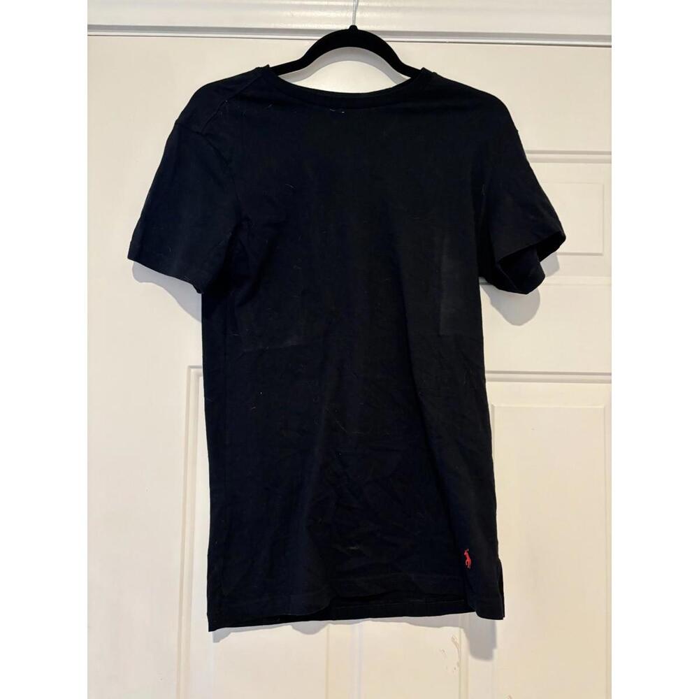 Men's sz M black Polo t‎ shirt #395